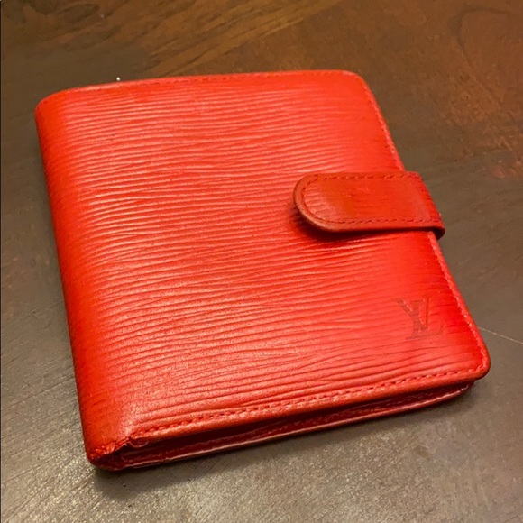 Louis Vuitton EPI Lipstick red Wallet